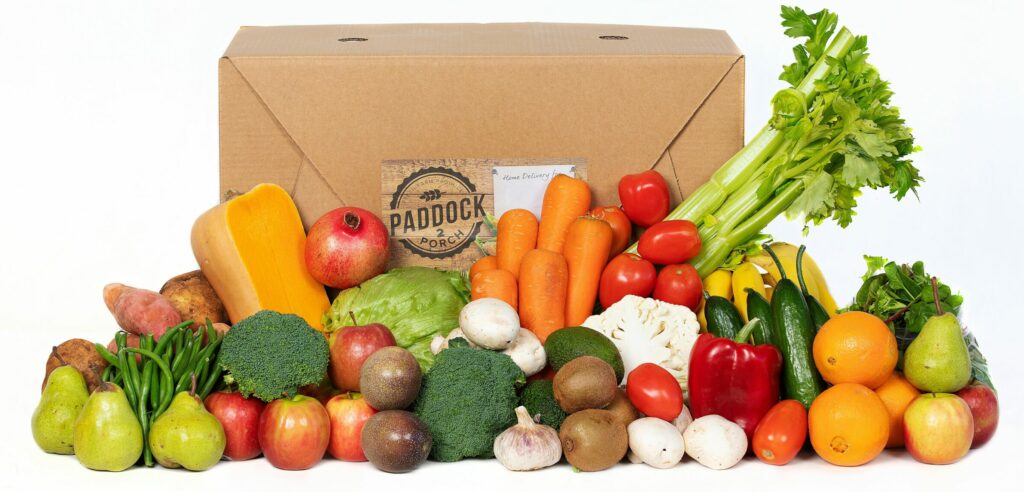 large fruit and vegetable box