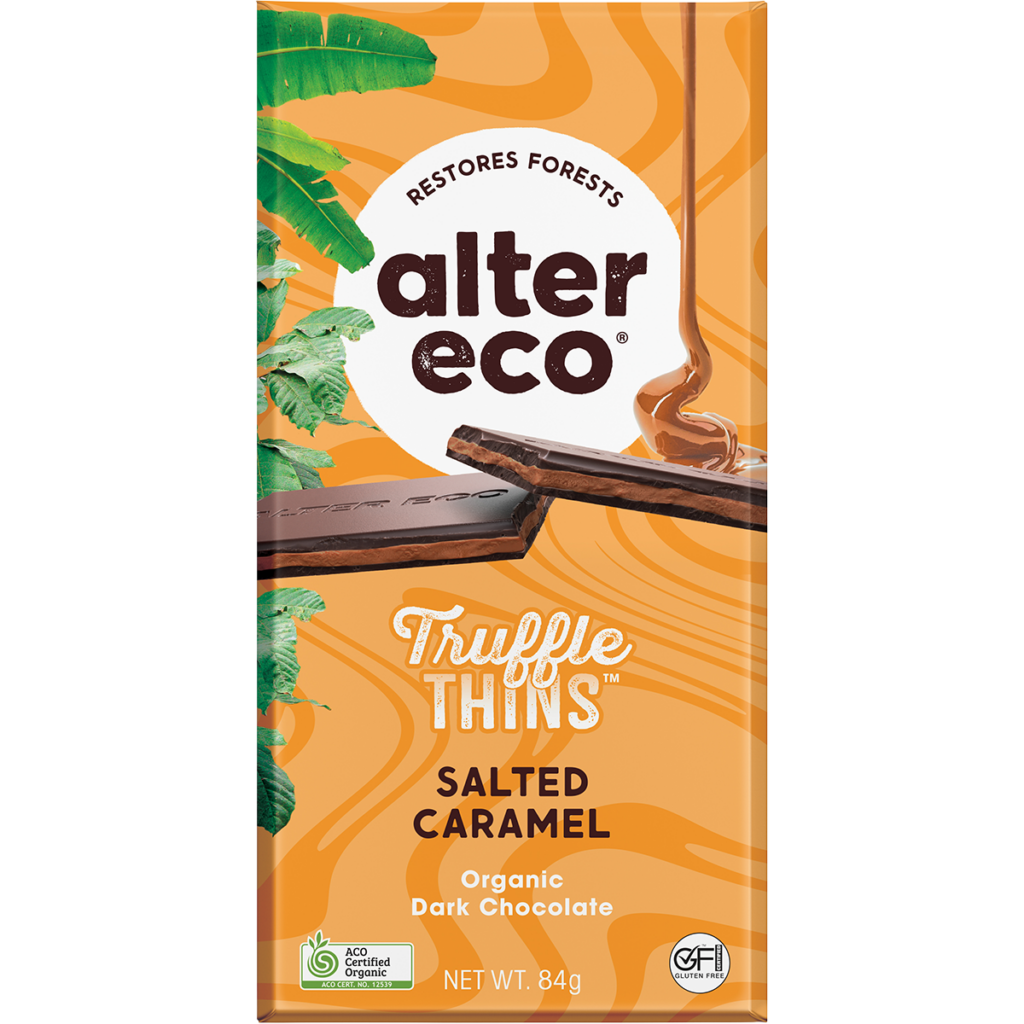 Alter Eco truffle thins Salted Caramel