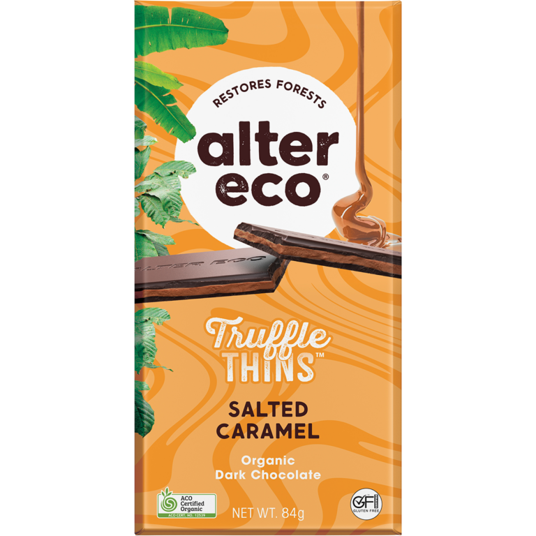 Alter Eco truffle thins Salted Caramel