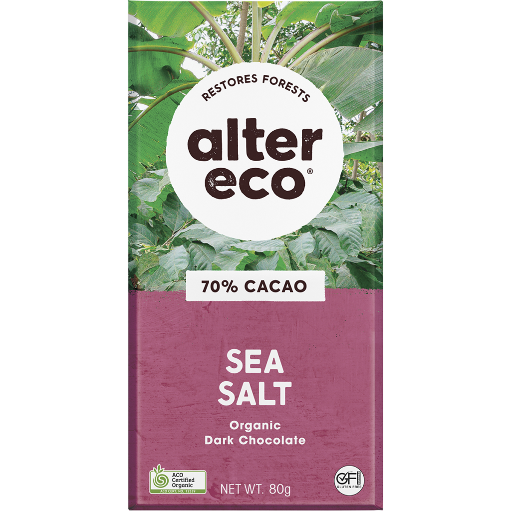 Alter Eco Sea Salt organic dark chocolate