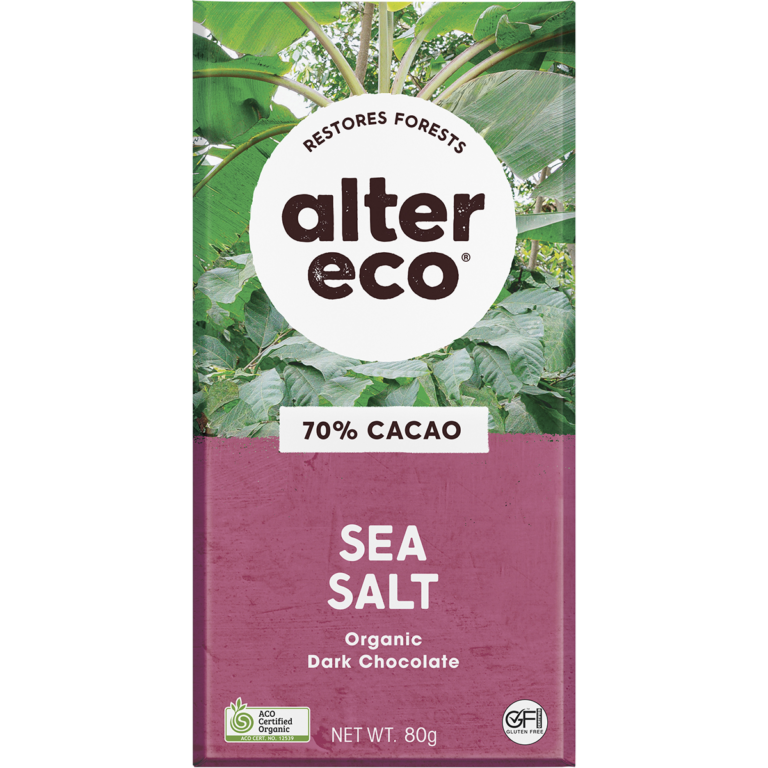 Alter Eco Sea Salt organic dark chocolate