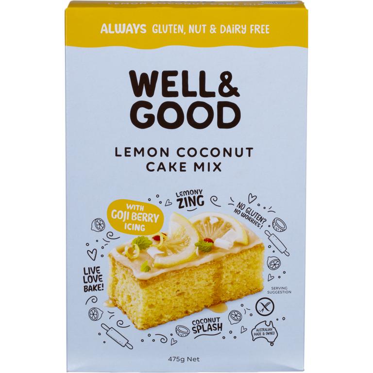 Well & Good Lemon Coconut Cake Mix