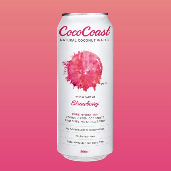 Raspberry Coconut Sparkling Water (500ml) Coco Coast - Image 2