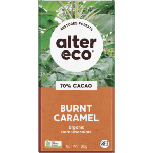 Chocolate Organic Dark Burnt Caramel - 80g