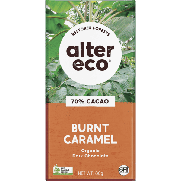 Chocolate Organic Dark Burnt Caramel - 80g