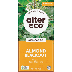 Chocolate Organic Dark Almonds Blackout - 75g